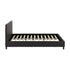 Prado 4FT Bed - Brown Faux Leather